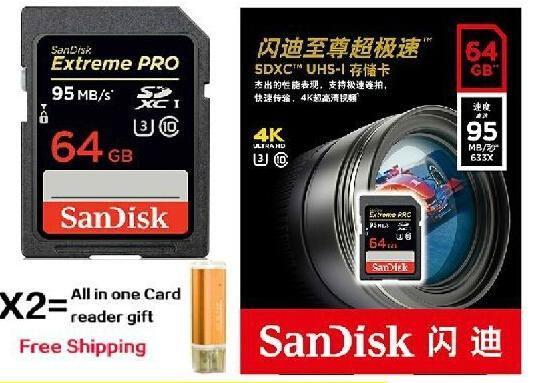 original genuine Sandisk Extreme Pro 64GB SD Card