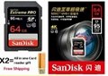 original genuine Sandisk Extreme Pro 64GB SD Card