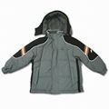 Children's Winter Down Jacket with Polar Fleece Lining for Body and Nylon Lining