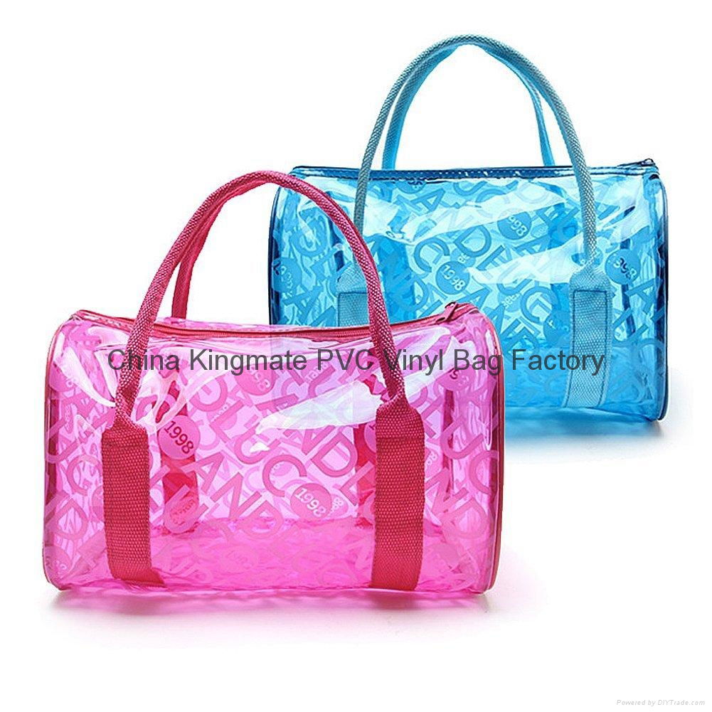 Fashion Summer Beach Bag Outdoor Waterproof Clear Transparent PVC Cosmetics Bag