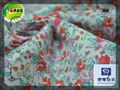 flower cotton printed fabric with wrinkle free 3