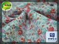 flower cotton printed fabric with wrinkle free