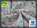 flower cotton printed fabric with wrinkle free