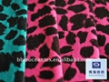 Cotton Velveteen Fabric With Leopard Print  3