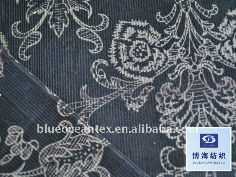 printed 100% cotton corduroy 21w 40x40/77x177 3