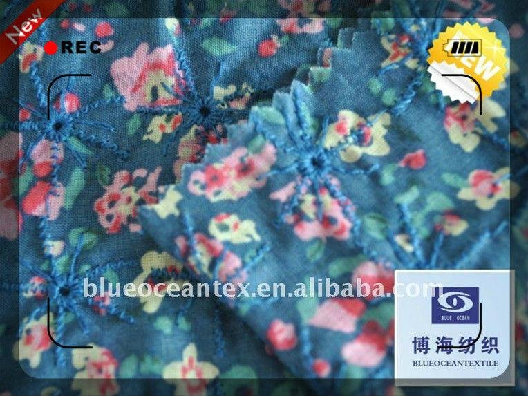 wholesale 100% cotton fabrics swiss voile with embroidery 4