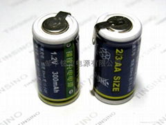 2/3AA Ni-Cd rechargeable batteries