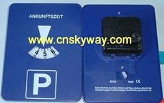 Parking disc with battery,Parking clock supplier China