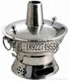 304 stainless steel Vintage Chinese charcoal Stove with Chimney Hot Pot