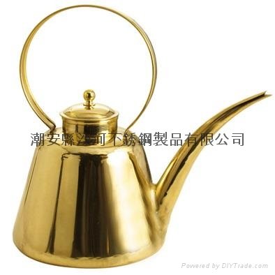 Performance technology long mouth copper teapot Leisure time Tea house articles 3