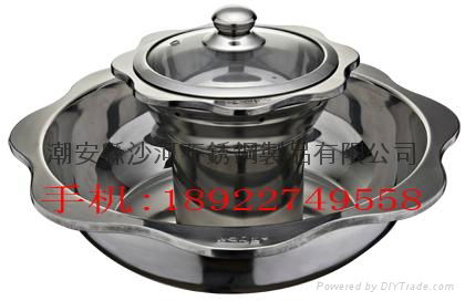 2 layer Shabu Shabu Hot pot,Double Layer Yuanyang Hot pot 3