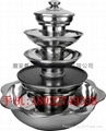 Stainless steel five layers hot pot with BBQ Available Radiant-cooker 3