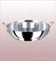 two tastes chafing dish pot,stainless