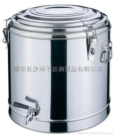 steel double wall portable insulated pot,double wall Vacuum portable pot  2