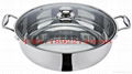 Stainless steel Hot pot Mongolian Hot pot/double-flavor hot pot 4