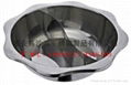 Chinese Stainless Steel Shabu Shabu Hot Pot  W/Central Chimney & lid