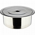 stainless steel Sinking type Hot pot pot ring 1