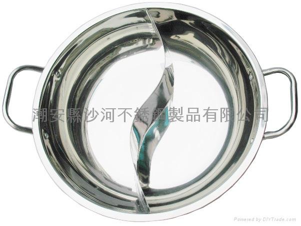 stainless steel Electromagnetic Yuanyang chafing dish 4
