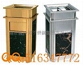 Ground Ash Barrel,gild garbage can,inox trash can 1