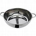 Stainless Steel Yin Yang Dual Sided Hot Pot