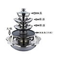 stainess steel steamboat/Stainless steel perforated slag-free hot pot 