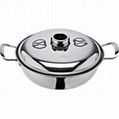 stainess steel steamboat/Stainless steel perforated slag-free hot pot 