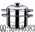 s/s Two layer Steamer,combined Steamer pot sets