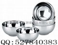 stainless steel Bowl,Inox Double wall Insulated bowl,Double Layer Adiabatic Bowl
