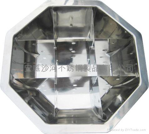 廚房火鍋鍋具十字格火鍋炊具井字格火鍋賓館酒樓火鍋店五金 2