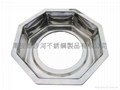 S/S Octagonal shape Shabu Shabu Hot Pot with central pot Available Gas stove 4