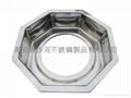 S/S Octagonal shape Shabu Shabu Hot Pot with central pot Available Gas stove