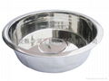 Twin Handle Stainless Steel Saute Wok,stainless steel binaural wok 2