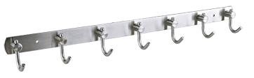Decorative stainless steel Double Cubicle Clothes hanger Hooks