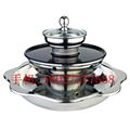 hot pot store s/s 4-tiers pagoda steamboat with grill hot pot use for gas stove 4