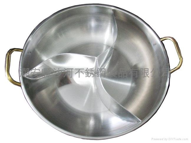 Chafing dish,stainless steel Three tastes of pot  2