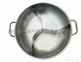 Chafing dish,stainless steel Three tastes of pot 