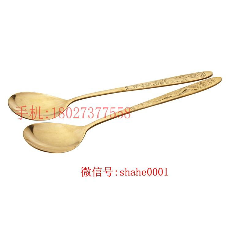 Tableware copper dinner spoon，High quality products 2