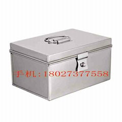 Stainless steel money cash box ，tips box