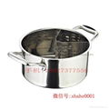 Stainless steel yin yang dual sided hot pot (manufactueres) 5