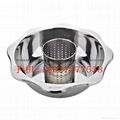 Stainless steel yin yang dual sided hot pot (manufactueres) 10