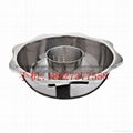 Stainless steel yin yang dual sided hot pot (manufactueres) 11