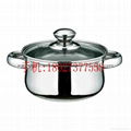 Stainless steel yin yang dual sided hot pot (manufactueres) 12