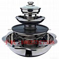 Stainless steel yin yang dual sided hot pot (manufactueres) 15