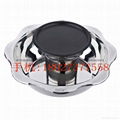 Stainless steel yin yang dual sided hot pot (manufactueres)