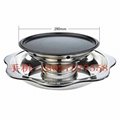  Hot pot divided into two sections with barbecue Available Radiant-cooker