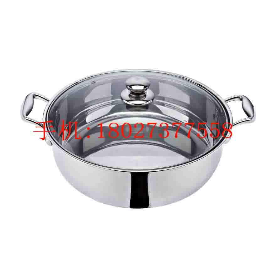 s/s pan with partition into two Parts of Cooking two Different Taste hot pot 4