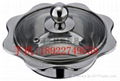 S/S cooking pan patition s-grids hot pot  Available gas stove & Induction Cooker 2