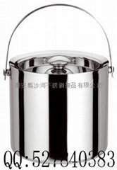 stainless steel double wall ice buckets
