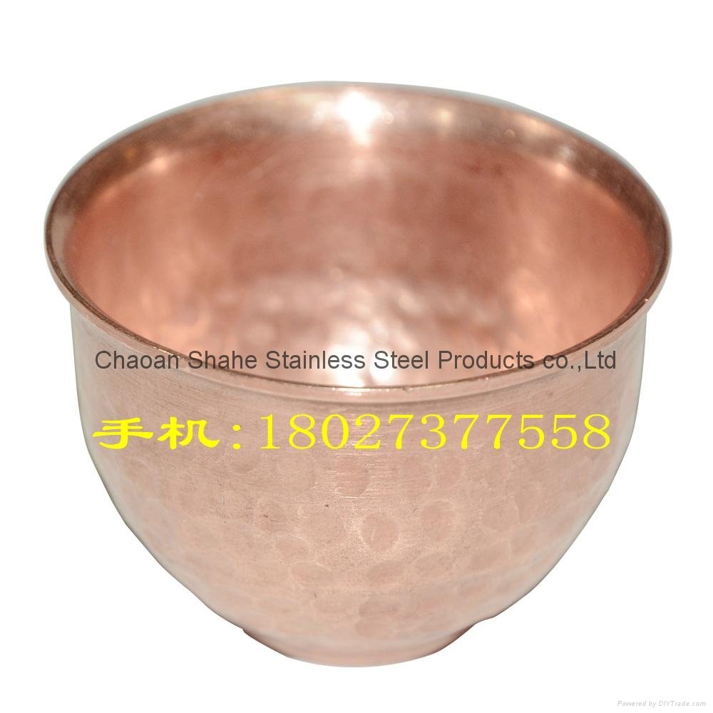 Hammer point Copper Chaoshan Gongfu Tea Cup for Leisure time Teahouse articles 2