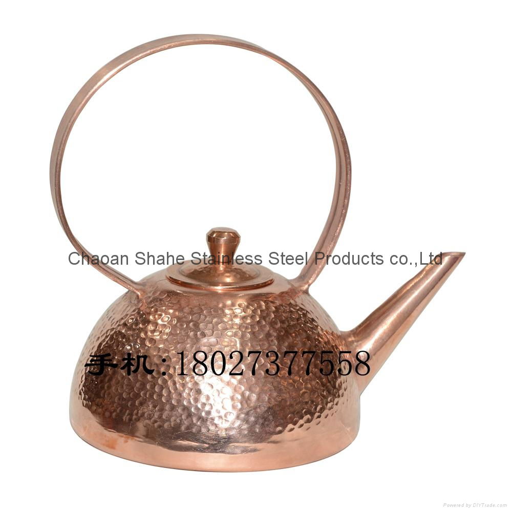 Handmade Copper water pot with Hammer point